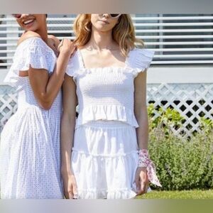 Hill House Home Paz Ellie Top White Linen | Sz Sm